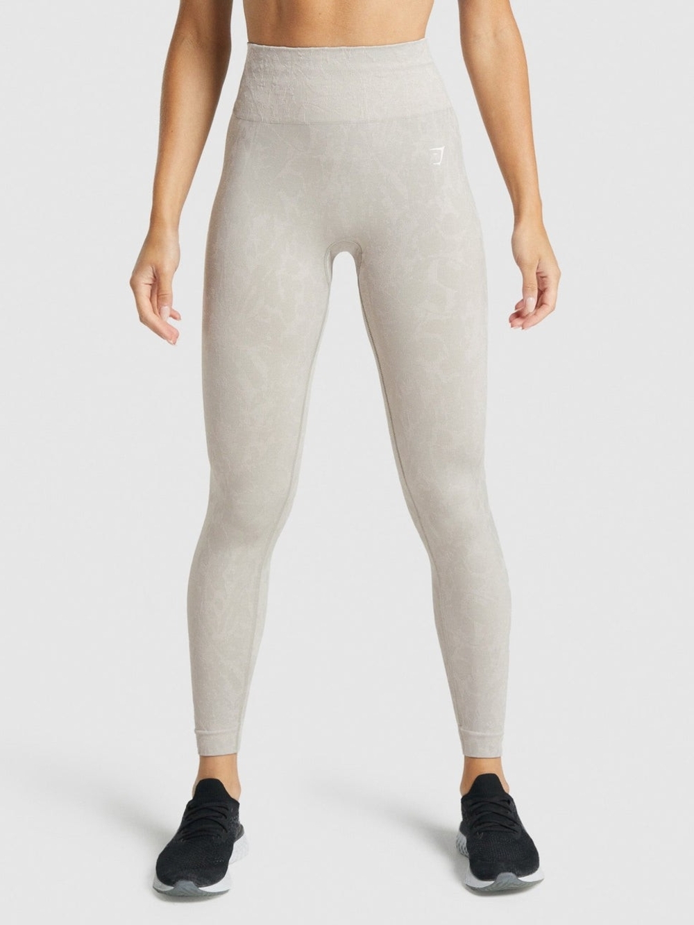 Gymshark Seamless High-Waist Leggings — Light Gray